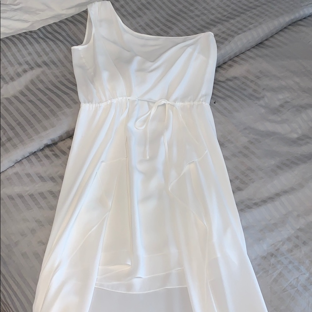 BCBG Max Azria Margo White high low dress